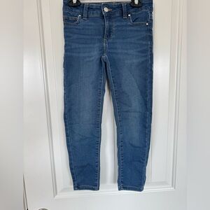 Wonder Nation Girls Size 7 Super Skinny Jeans Blue Denim Stretch 20” Inseam